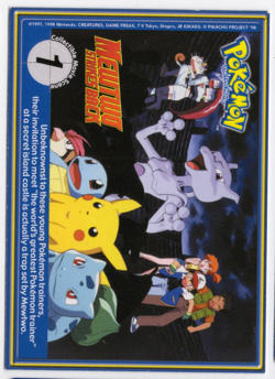 Weedle #13 PokeTrivia Mewtwo Strikes Back Movie Scene 1 Pokemon Card - Image 2