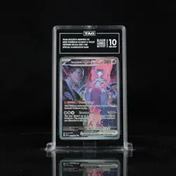 Team Rocket’s Mewtwo ex 231/182 SIR TAG 10 GEM MINT Pokemon Destined Rivals - Image 1