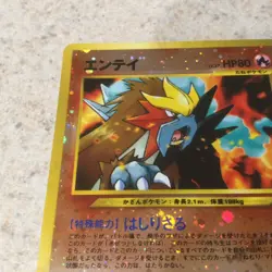 Double HOLO SWIRLS! Japanese Entei - #244 Pokemon Card - 2 Swirls - Image 4