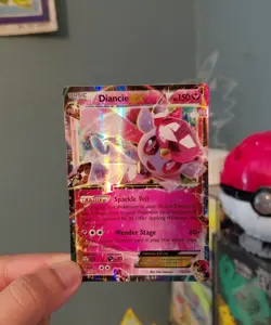 Pokemon Diancie EX 72/124 Fates Collide Holo LP - Image 1