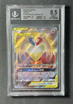POKEMON BGS 8.5 LATIAS E LATIOS GX 170/181 ITA GIOCO DI SQUADRA ALTERNATIVE - Image 2