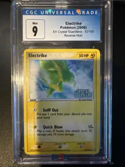 2006 POKEMON EX CRYSTAL GUARDIANS #52/100 ELECTRIKE REVERSE HOLO CGC 9 - Image 1