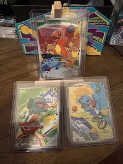 Pokemon TCG First Partner Illustration Collection Series 1 Kanto GEN 1 Starters - Image 1