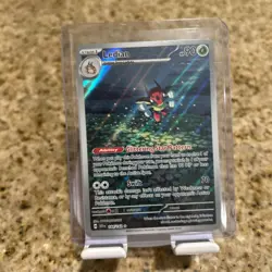 Ledian Stellar Crown Pokemon TCG Full Art Holo Card 144/142 Illustration Rare NM - Image 3