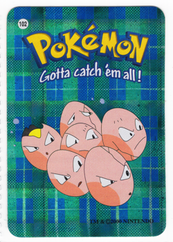Exeggcute #102 - Vintage Pokemon Vending Prism Holo Sticker Card 2000 Nintendo - Image 1