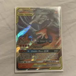 Pokemon Reshiram & Charizard GX TAG TEAM Holo SM-Unbroken Bonds 20/214 - Image 1