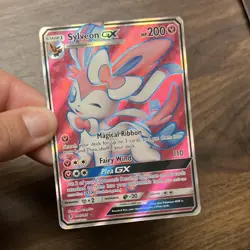 Sylveon GX Full Art 140/145 SM-Guardians Rising Ultra Rare Holo Pokemon 200 HP - Image 1