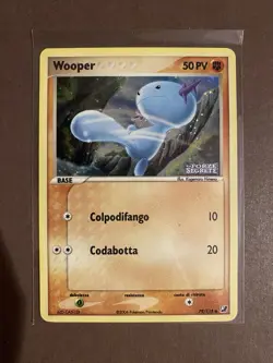 Pokemon Wooper Holo Italian Card 79/115 EX Forze Segrete Basic 50 HP 2006 - Image 1