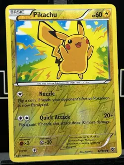Pikachu 42/146 REVERSE HOLO FOIL XY Base Set Pokemon English TCG - Image 3