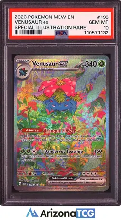Pokemon 2023 Venusaur ex 198/165 SIR Scarlet & Violet 151 GEM MINT PSA 10 - Image 1