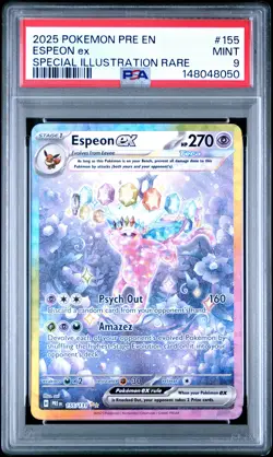 Espeon ex - Pokemon Prismatic Evolutions #155 PSA 9.0 - Image 1