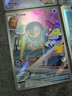 Pokemon First Partner Turtwig Chimchar Piplup 30th Promo 040 041 042 + ExtraCard - Image 4