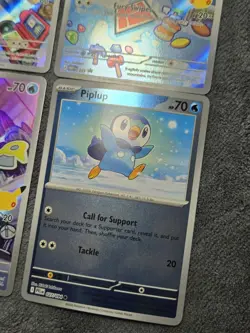 Pokemon First Partner Turtwig Chimchar Piplup 30th Promo 040 041 042 + ExtraCard - Image 5