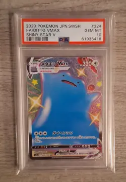 PSA 10 Ditto VMAX 324/190 Pokemon Shiny Star V Secret Rare [Read Description] - Image 1