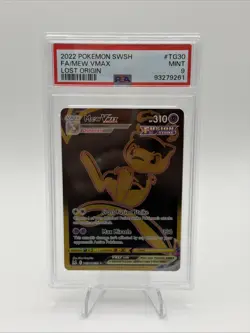 2022 POKEMON SWSH FA MEW VMAX LOST ORIGIN #TG30 PSA 9 MINT - Image 1