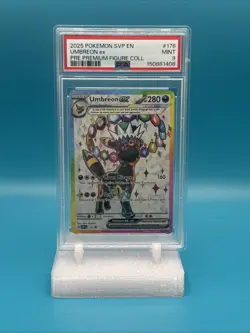 PSA 9 Umbreon Ex 176 Promo Pokemon TCG Prismatic Premium Figure Collection - Image 1
