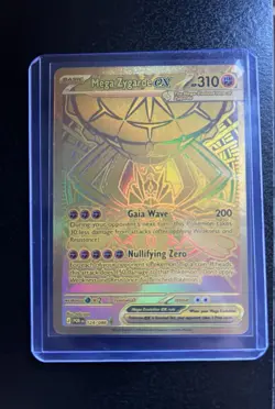 Pokemon Mega Zygarde EX 124/088 Gold Full Art Holo Perfect Order - Image 1