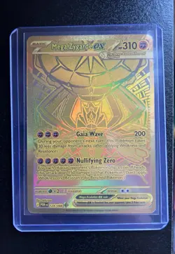 Pokemon Mega Zygarde EX 124/088 Gold Full Art Holo Perfect Order - Image 3
