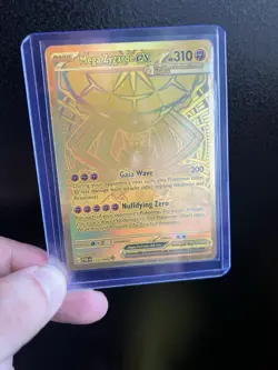 Pokemon Mega Zygarde EX 124/088 Gold Full Art Holo Perfect Order - Image 4