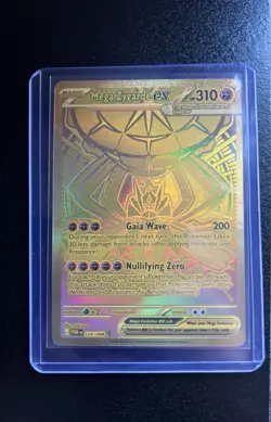 Pokemon Mega Zygarde EX 124/088 Gold Full Art Holo Perfect Order - Image 5