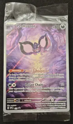 SEALED Pecharunt SVP129 Black Star Promos Shrouded Fable Holo Pokemon 2024 NM - Image 1