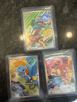 Pokemon First Partner Illustration MEP Bulbasaur Charmander Squirtle 037 038 039 - Image 1