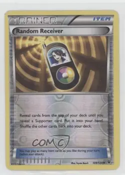 Random Receiver Reverse Foil Pokemon XY Fates Collide #109 - Image 1