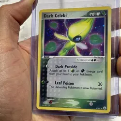 Pokemon Dark Celebi 4/101 Hidden Legends Holo Pokemon SWIRL Vintage Rare LP/NM - Image 1