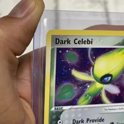 Pokemon Dark Celebi 4/101 Hidden Legends Holo Pokemon SWIRL Vintage Rare LP/NM - Image 2