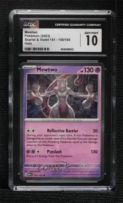 Mewtwo Pokemon 151 CGC 10 Gem Mint - Image 1