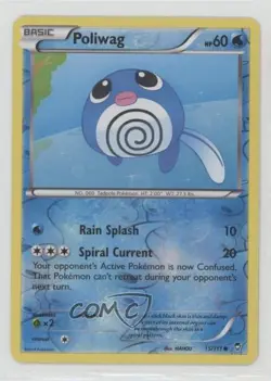 Poliwag Reverse Foil Pokemon XY Furious Fists #15 READ - Image 1