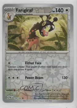 Farigiraf Reverse Foil Pokemon SV02: Paldea Evolved #155 - Image 1