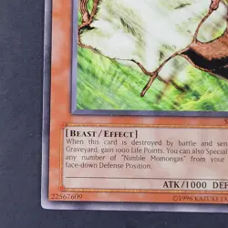 Yugioh TCG - Nimble Momonga - SRL-086 - NM - Vintage - Unlimited - Monster 2002 - Image 3