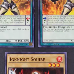 Yugioh TCG - 3x Igknight Squire - CORE-EN026 - NM - 1st Edition - Warrior - 2015 - Image 3