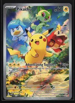 Pikachu 027 SV: Scarlet & Violet Black Star Promo Pokemon Card - Image 1