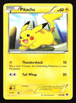Pikachu 39/99 Next Destinies Common Pokemon Card - Image 1