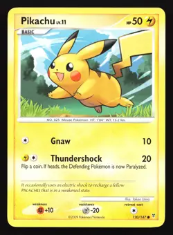 Pikachu 120/147 Supreme Victors Common Pokemon Card - Image 1