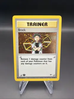 Brock - 1st Edition Holo - 15/132 Gym Heroes - Pokemon TCG - 2000 - Image 1