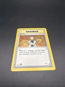 Brock - 1st Edition Holo - 15/132 Gym Heroes - Pokemon TCG - 2000 - Image 5
