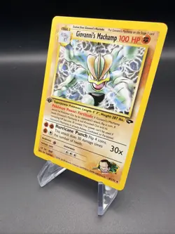 Giovanni's Machamp - 1st Edition Holo - 1/132 Gym Challenge - Pokemon TCG - 2000 - Image 3