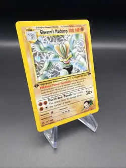 Giovanni's Machamp - 1st Edition Holo - 1/132 Gym Challenge - Pokemon TCG - 2000 - Image 4