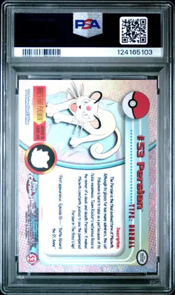 2000 TOPPS CHROME POKEMON T.V. #53 PERSIAN PSA 10 - Image 2