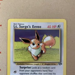 Pokemon TCG Lt. Surge’s Eevee Gym Challenge 51/132 Regular LP. - Image 3