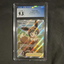 Pokemon Poke Kid Full Art Trainer Ultra Rare Holo Shining Fates 070/072 CGC 9.5 - Image 1