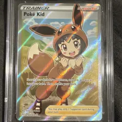 Pokemon Poke Kid Full Art Trainer Ultra Rare Holo Shining Fates 070/072 CGC 9.5 - Image 3
