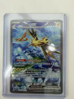 Zapdos EX 202/165 Special Illustration Rare Sir Scarlet & Violet 151 Pokemon - Image 1