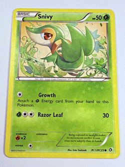 Pokemon TCG Snivy Legendary Treasures RC1/RC25 Common NEAR MINT - Image 1