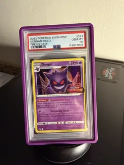 2022 Gengar - Lost Origin Stamp PreRelease Black Star Promo Pokemon TCG (Guard) - Image 1