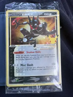 Pokemon TCG Greninja Gold Star SWSH144 25th Celebrations *factory Sealed* - Image 1