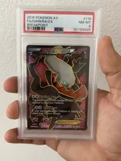 Pokemon Darkrai EX Full Art 118/122 Breakpoint Ultra Rare Holo PSA 8 - Image 1
